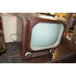 A Bush bakelite TV, 47 cm high