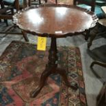 A George III style birdcage tripod table, 60 cm diameter