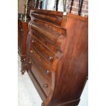 A Victorian mahogany chest of drawers, 125 cm wide