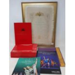 A quantity of Ballet and Opera programs, related books and ephemera and four framed posters (4
