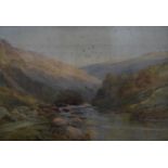 English school, late 19th/early 20th century, a rocky stream, watercolour, 33.5 x 52 cm Report by RB