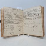 A late 18th century handwritten book, Geometry Theoretical and Practical Henry Pannells book 1771,