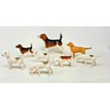 A Beswick Beagle, Wendover Billy, 1939, and Small Wendover Billy, 1933A, a Labrador, Solomon of