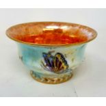 A Wedgwood fairyland luster bowl, decorated with butterfly's, 12 cm diameter, a Royal Copenhagen