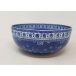 A Shelley Coloisello ware blue and white bowl and other ceramics (4 boxes)