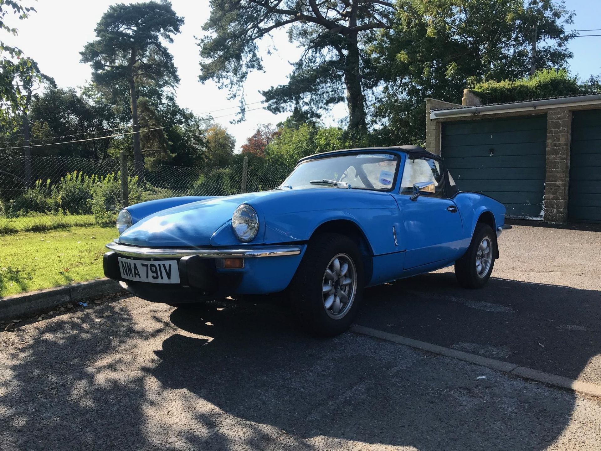 A 1979 Triumph Spitfire 1500 Registration number NMA 791V V5C MOT expires June 2021 Blue Mini-lite