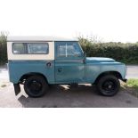 A 1973 Land Rover Registration number KLA 727K Marine blue with a Limestone roof 2.25 litre petrol