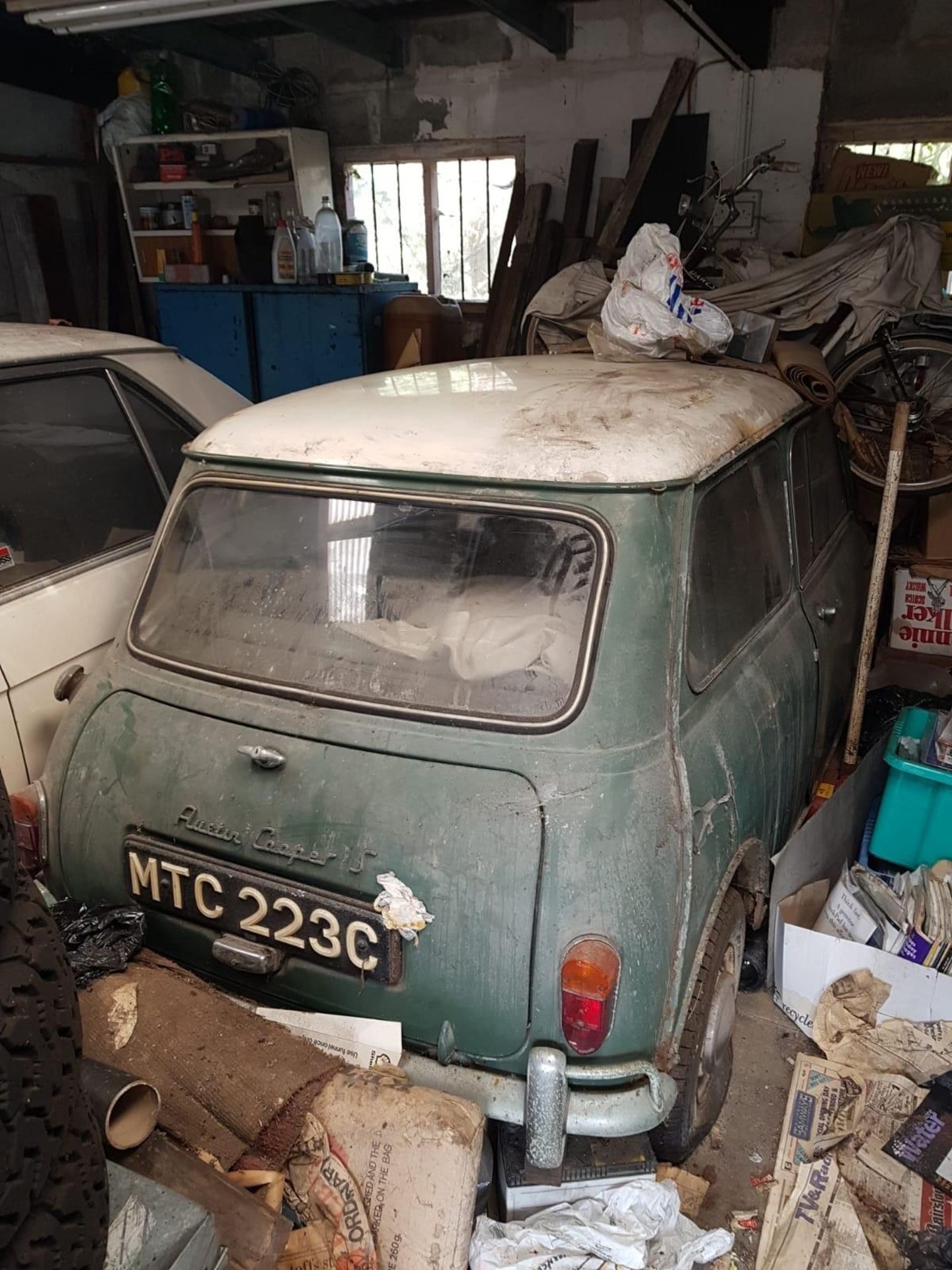 A 1965 Austin Mini Cooper S Registration number MTC 223C