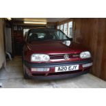 A 1996 VW Golf GTI Registration number A20 EJY Chassis number WVWZZZ1HZVW185360 Engine number