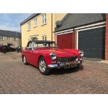 A 1967 MG Midget Registration Number PLB 425E