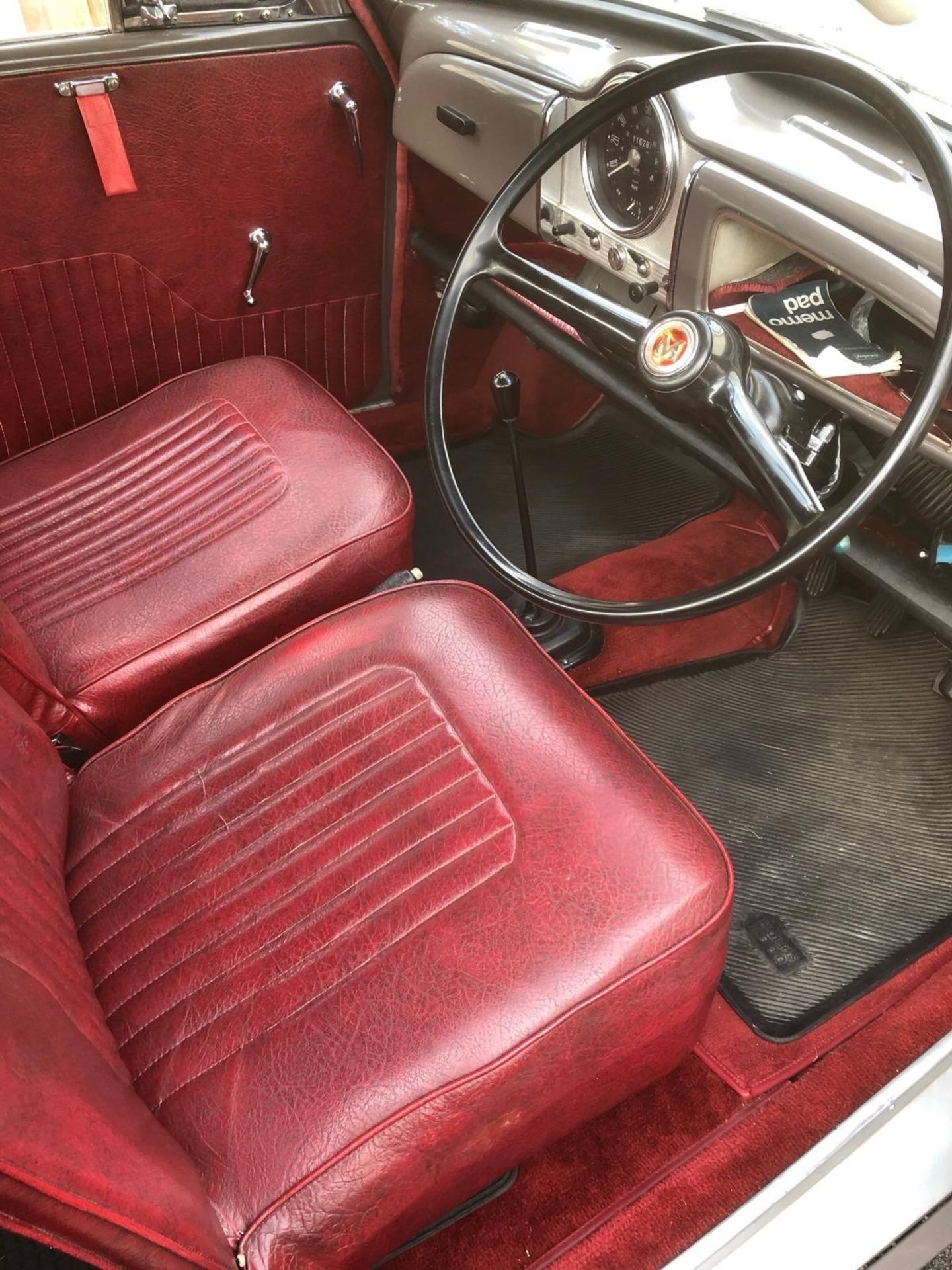 A 1968 Morris Minor 1000 Registration number BOO 712F Rose Taupe with a red interior - Image 3 of 21