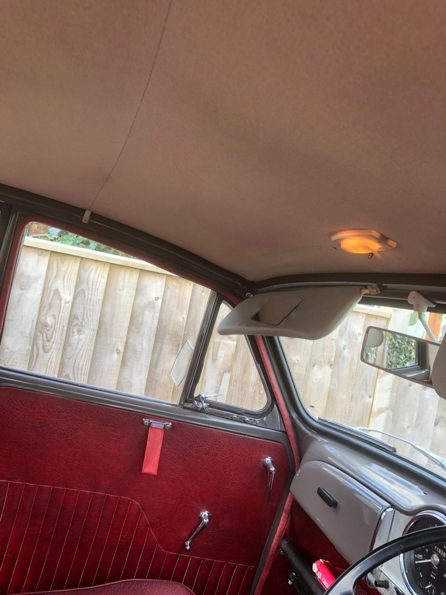 A 1968 Morris Minor 1000 Registration number BOO 712F Rose Taupe with a red interior - Image 5 of 21