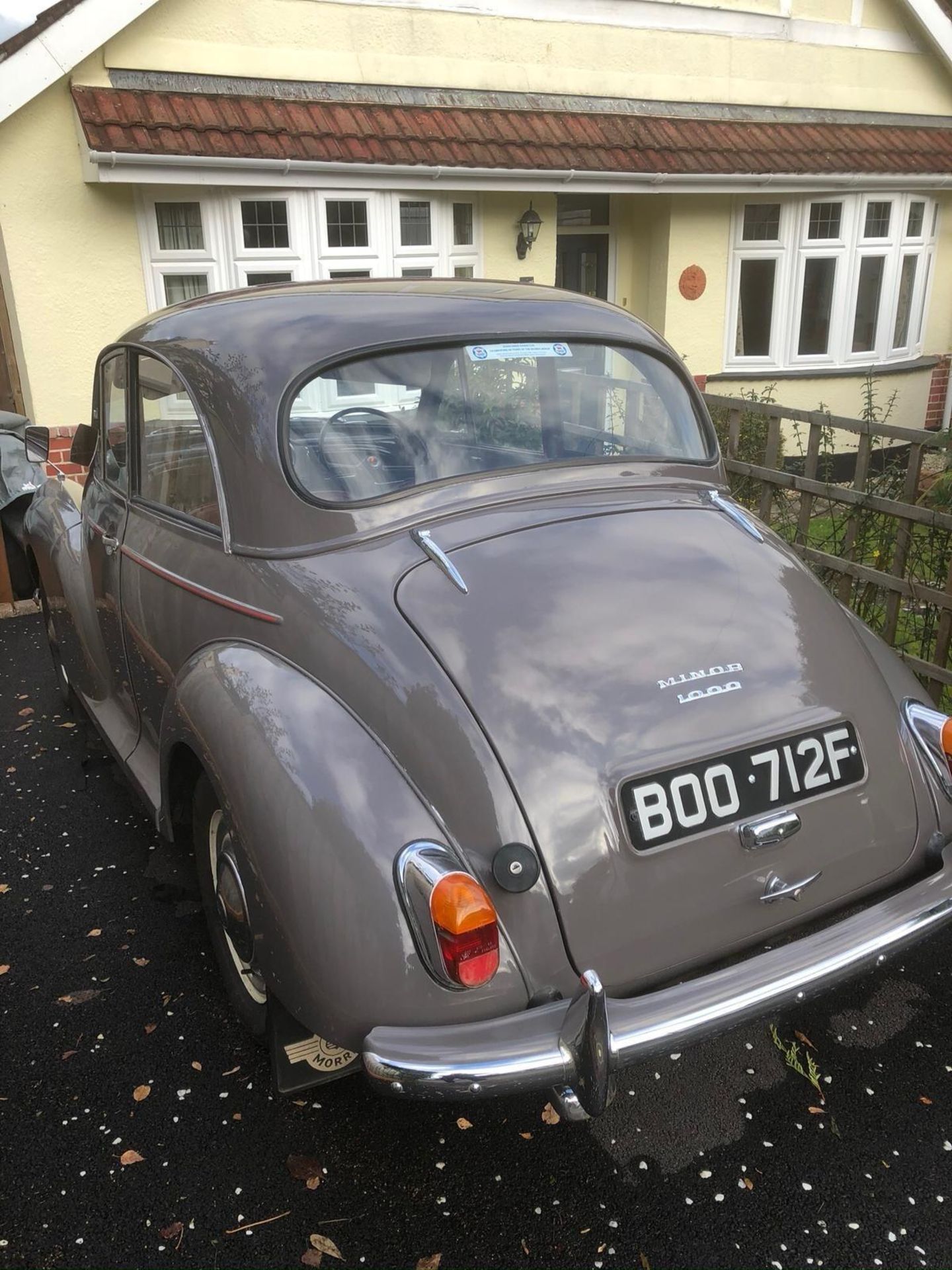 A 1968 Morris Minor 1000 Registration number BOO 712F Rose Taupe with a red interior - Image 2 of 21