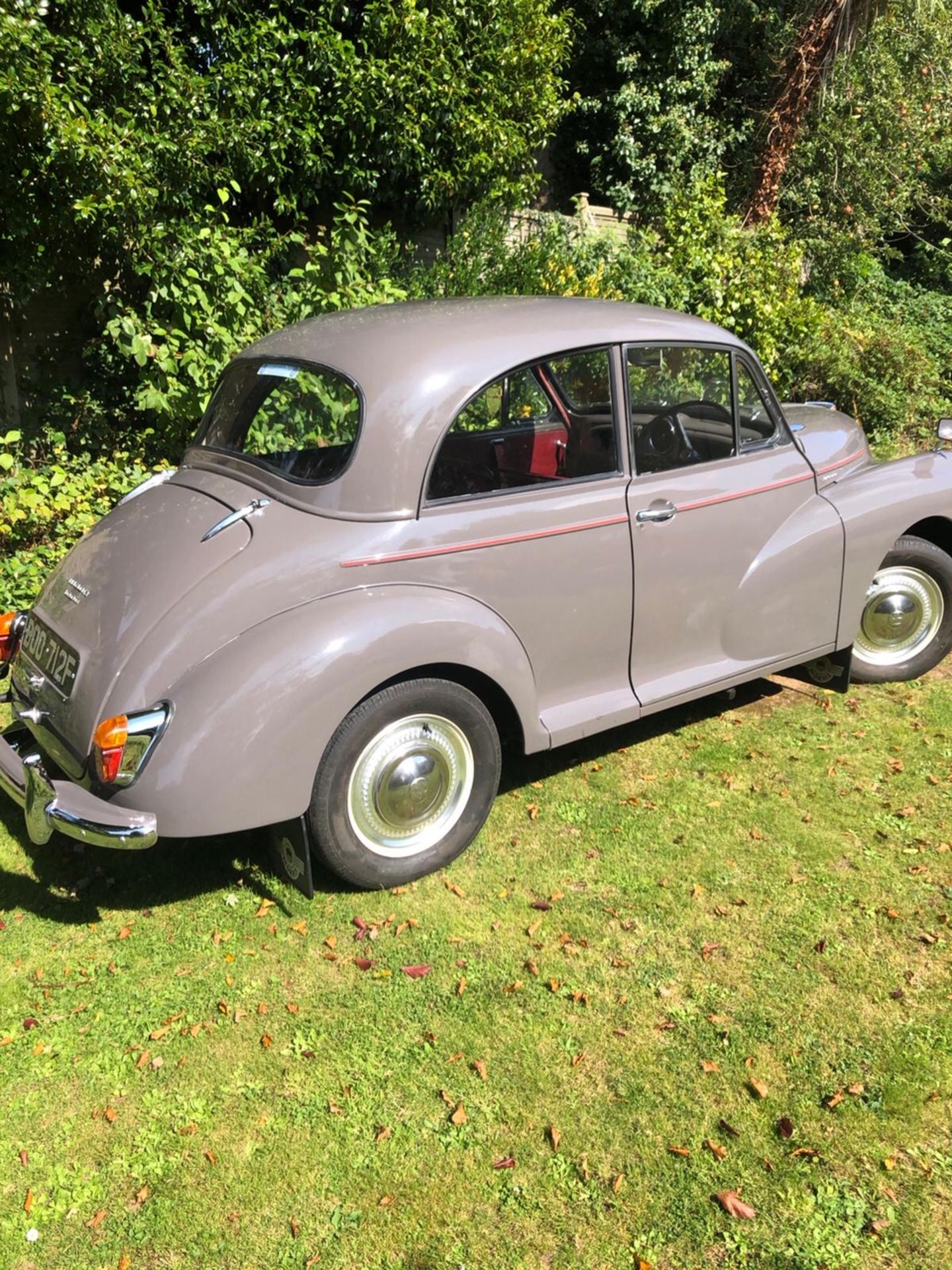 A 1968 Morris Minor 1000 Registration number BOO 712F Rose Taupe with a red interior - Image 11 of 21