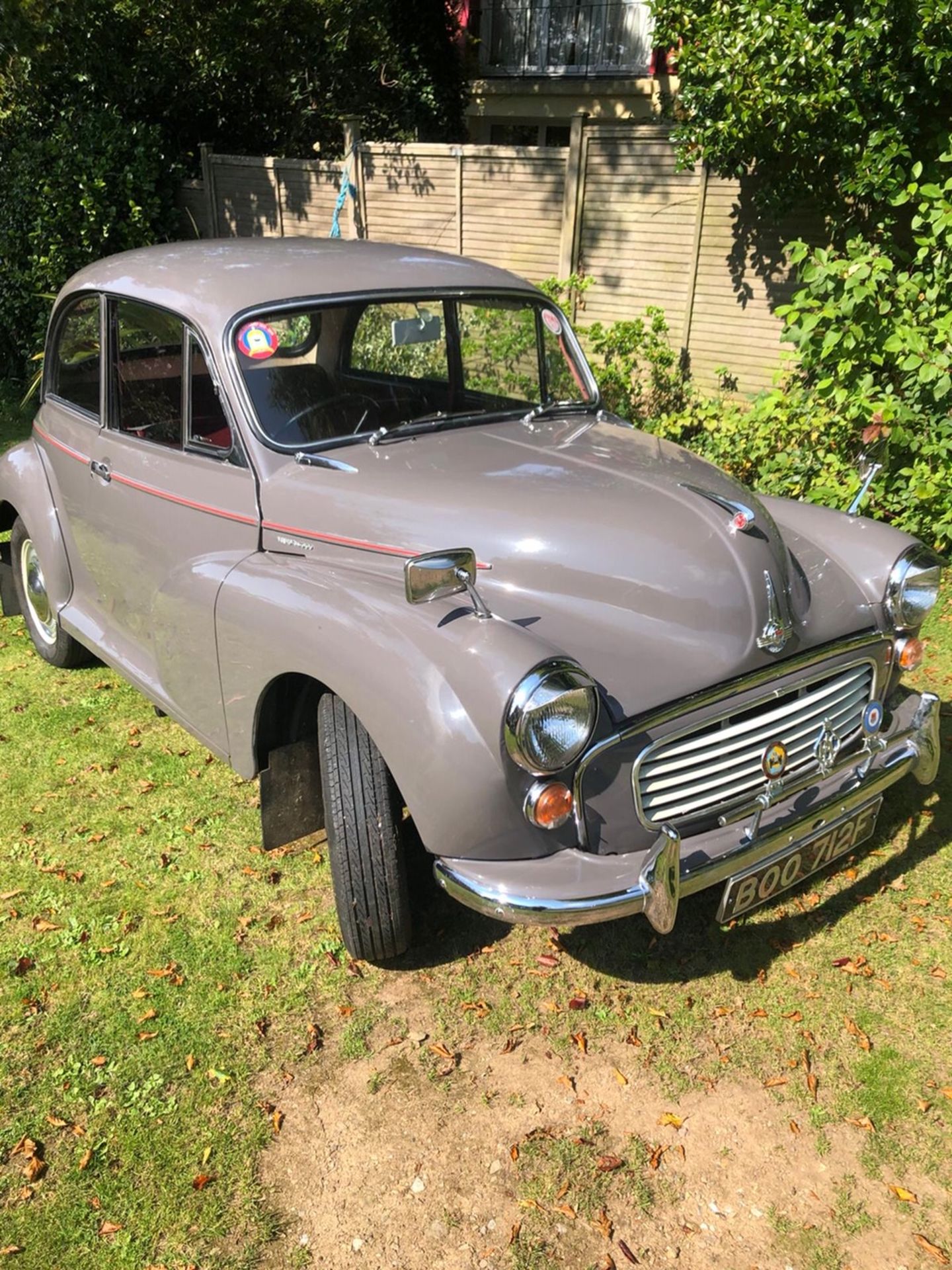 A 1968 Morris Minor 1000 Registration number BOO 712F Rose Taupe with a red interior - Image 21 of 21