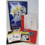 A quantity of programs, vinyl records and posters for stage musicals, 1940 - 1990 (qty)