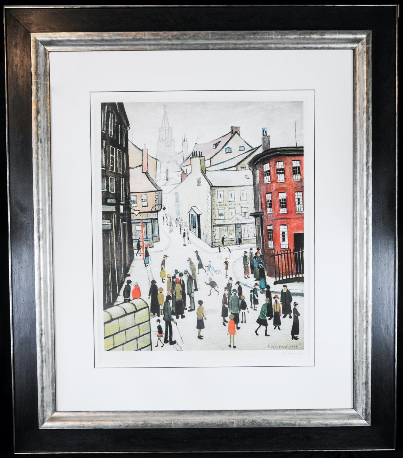 Laurence Stephen Lowry RBA RA (British, 1887-1976), Berwick on Tweed, limited edition coloured - Image 2 of 3