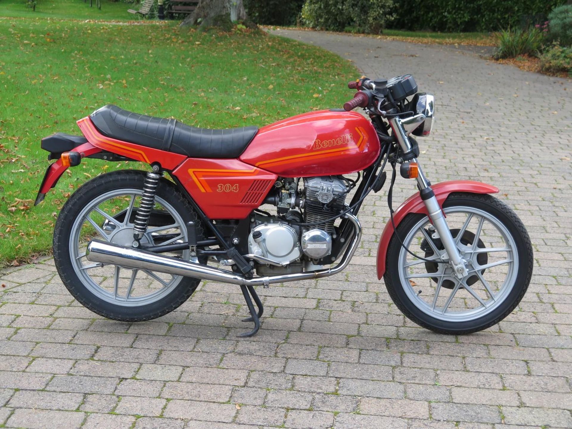 A 1983 Benelli 304 Frame number RO?10098 Engine number RH?6144 Mileage 8,074 Kms Original and