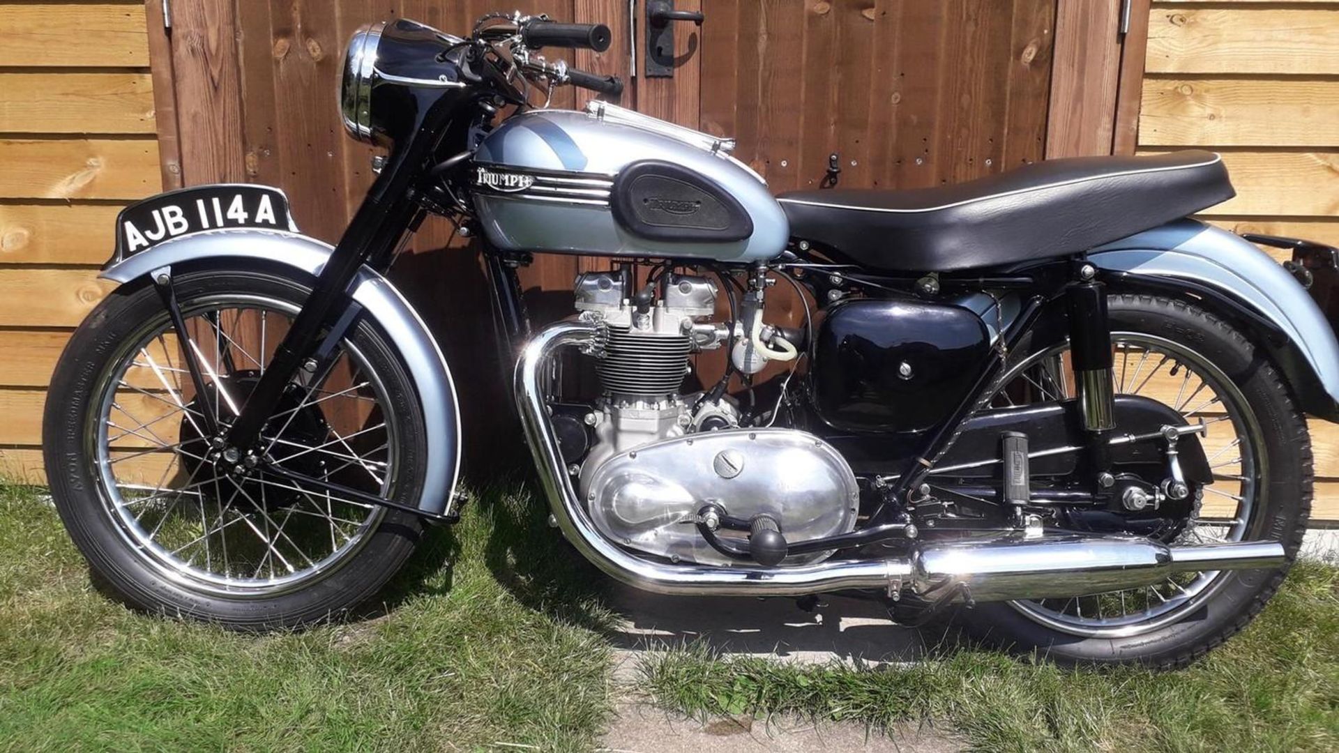 A 1954 Triumph T100 Registration number AJB 114A Frame number 60628 Engine number T100 60628 V5C - Image 5 of 6