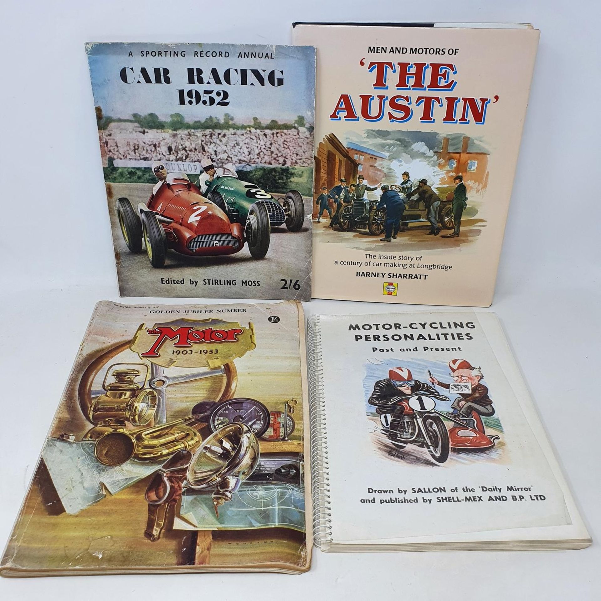 Assorted car related books and ephemera, including monochrome Jaguar photographs, instruction - Image 6 of 6