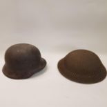 A German helmet and a Brodie helmet (2)