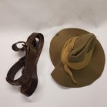 Assorted military uniforms and related items formerly belonging to Capt J A K Hall, including dog