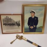 A George VI Royal Navy officers sword, Lieutenant Commander C C Hogg, with a Wilkinson Sword