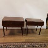 A 19th century mahogany Pembroke table, 83 cm wide, and another (2)