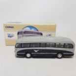 A Corgi Classic Commercials Burlingham Seagul Woods, No. 97170, and 13 other Corgi buses (14)