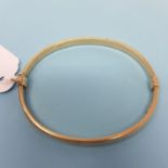 A 9ct gold bangle, 6.7 g