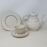 A Royal Doulton Fairfax pattern part dinner service (2 boxes)