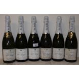 Six bottles of Pol Roger Champagne, some labels missing (6)