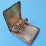 A Sterling silver cigarette case, various cigarette lighters, a small quantity of costume jewellery,