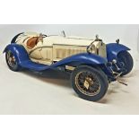 A Pocher 1/8 scale kit built model of a 1932 Alfa Romeo Spider Touring Gran Sport, 49 cm wide,