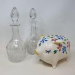 A 1950's Arthur Wood piggy bank, various other ceramics and glass (6 boxes)