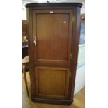 A 19th century mahogany free standing corner cupboard, 94 cm wide 188cm high , 95 cm wide