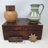 Assorted ceramics, work boxes and other items (5 boxes)