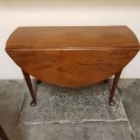 A 19th century mahogany folding card table, 91 cm wide, a drop leaf table and a corner cabinet (3)