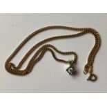 A 9ct gold chain, 5.0 g, and a pendant