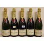 Five bottles of Moet & Chandon Champagne (5)