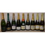 Nine bottles of Champagne and sparkling wine (9)