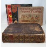 An 18th century family bible, various records and assorted newspapers (qty)