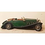 A Pocher 1/8 scale kit built model of a 1935 Mercedes 500 K-AK Cabriolet, 60 cm wide, with