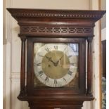 A longcase clock, the 30 cm wide brass dial signed Robert Wentworth, Sarum, fitted an eight day