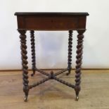 A 19th century oak and verre eglomise games table, by Hindley and Son, London with chequer board top