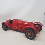 A Pocher 1/8 scale kit built model of a 1931 Alfa Romeo 2300 Monza, 39 cm wide, with original manual