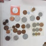 Assorted coins and related items (qty)