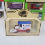 A Lledo Promotional model van, Ayrshire Security Alarms and 68 others Lledo vans, all boxed (box)