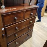 19th century mahogany chest of drawers, a 19th century mahogany bedroom mirror, and a display