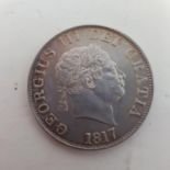 A George III half crown, 1817